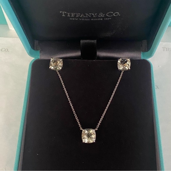 Tiffany & Co. Prasiolite Sparkler Necklace and Earrings - Picture 4 of 11